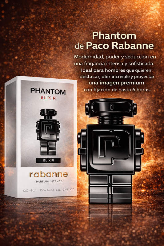 Phantom Elixir Paco Rabanne – Modernidad, Poder y Estilo Masculino 100ml