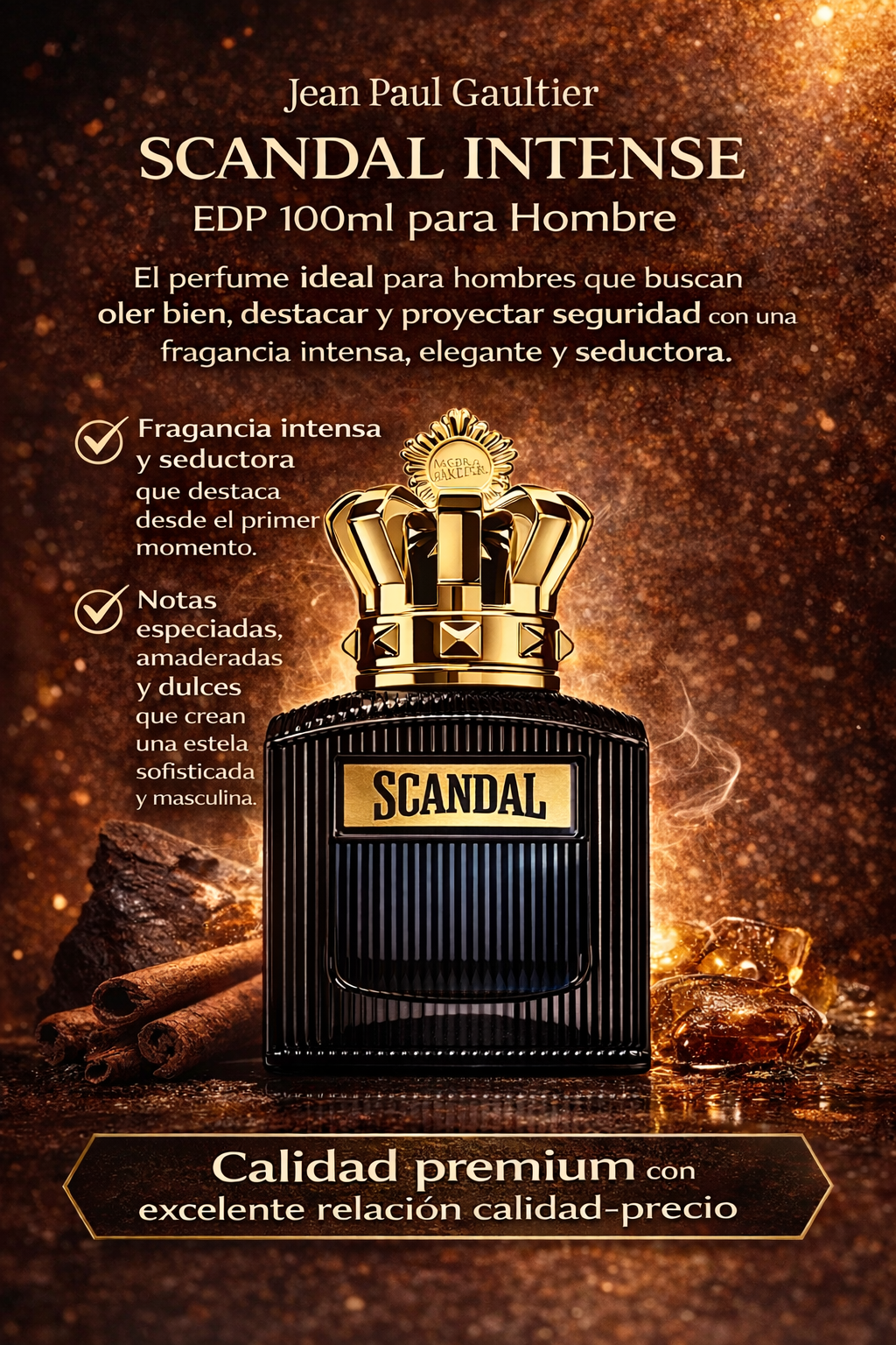 Scandal Intense: Intensidad, Estilo y Sofisticación. 100ml