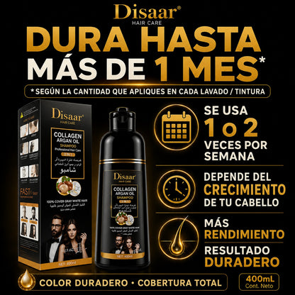 SHAMPOO CUBRE CANAS DISSAR: DEVUÉLVELE VIDA Y COLOR A TU CABELLO