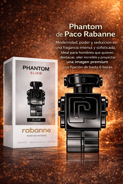 Phantom Elixir Paco Rabanne – Modernidad, Poder y Estilo Masculino 100ml