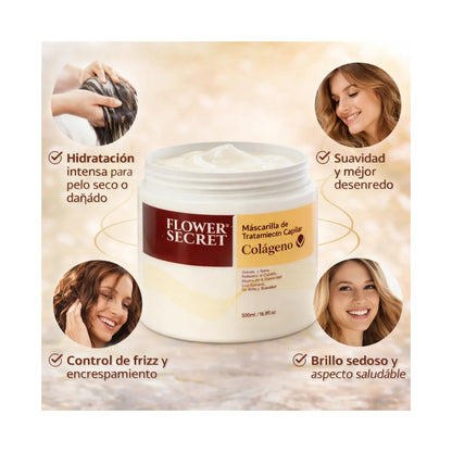 Crema Capilar Restauradora con Colágeno Flower Secret