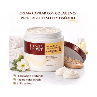 Crema Capilar Restauradora con Colágeno Flower Secret